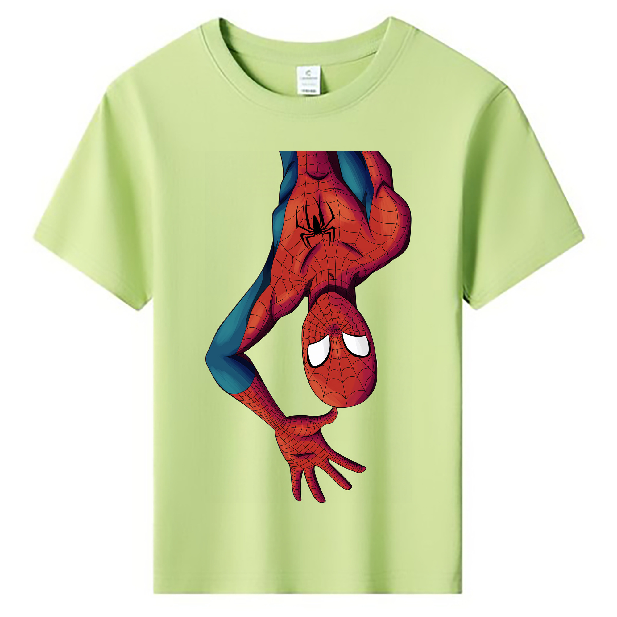 （画像用） Spider Man スパイダーマン 綿100％キッズTシャツ（フロントプリント）